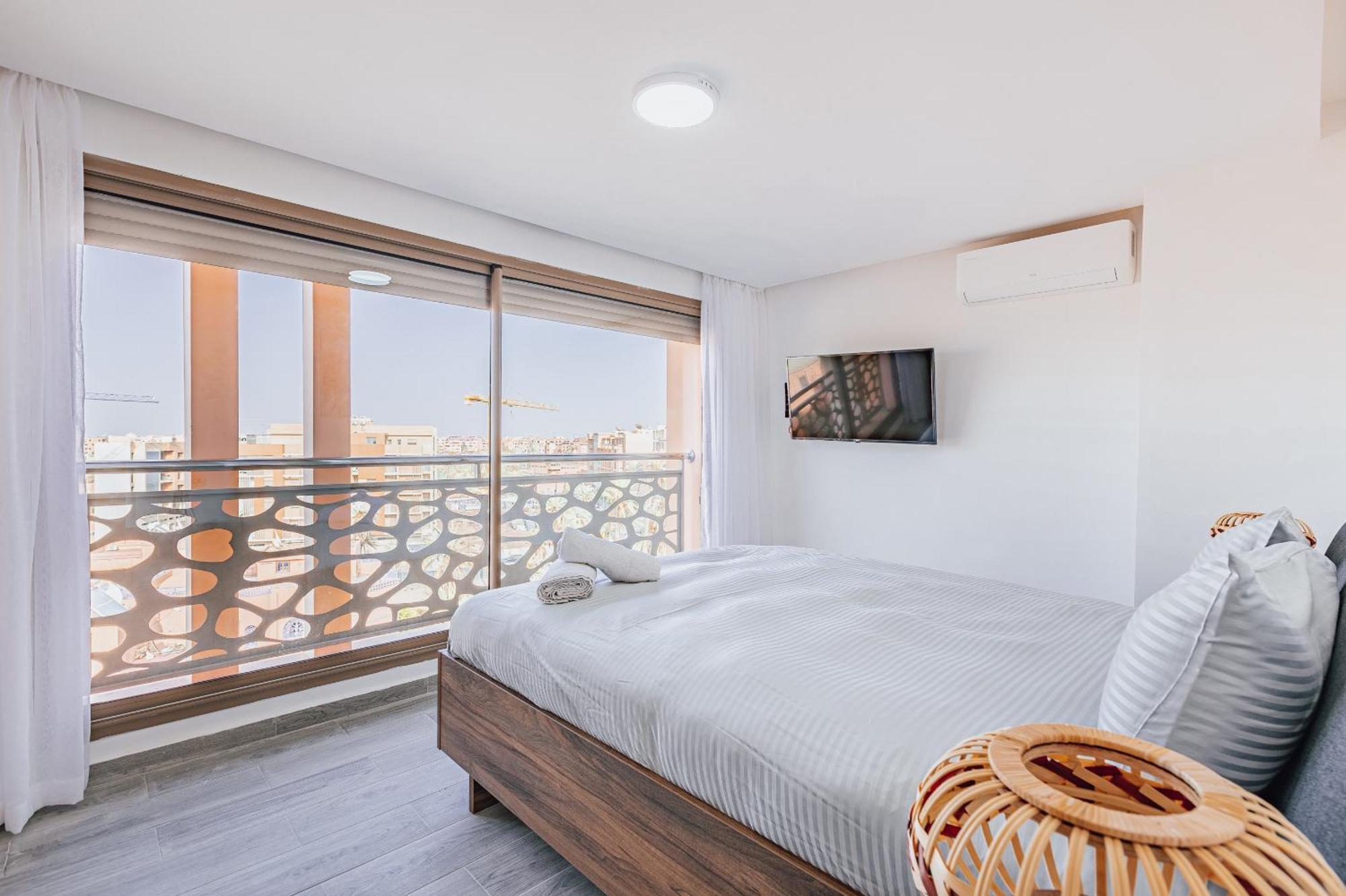 Migdal Gueliz Apart Hotel Marrakesch Exterior foto